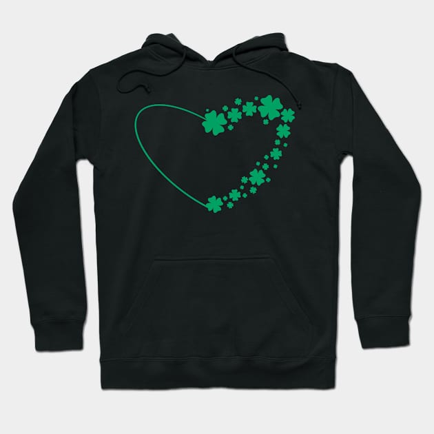 Shamrock heart Hoodie by Xatutik-Art